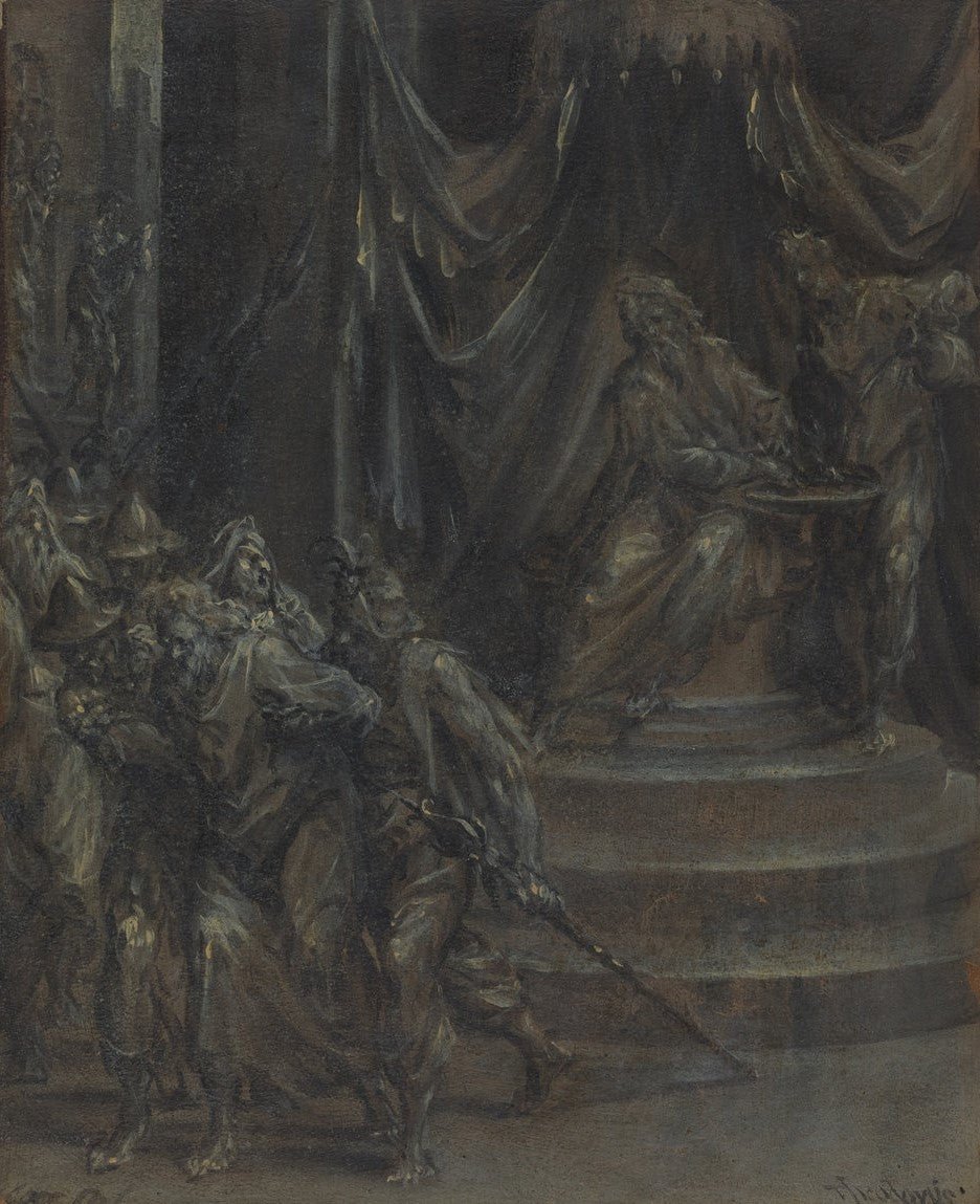 Pilate Washing His Hands as Christ Is Led Away, vintage artwork by Dirck Barendsz., A3 (16x12") Poster Print