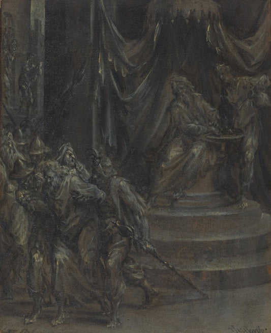 Pilate Washing His Hands as Christ Is Led Away, vintage artwork by Dirck Barendsz., A3 (16x12") Poster Print