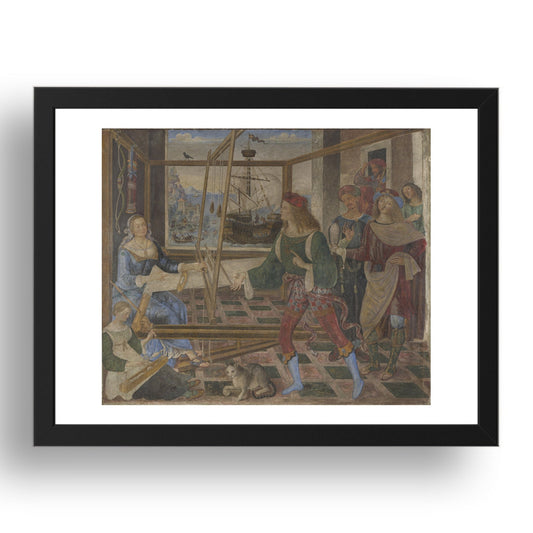 Pintoricchio: Penelope with the Suitors, Poster in 17x13"(A3) Frame
