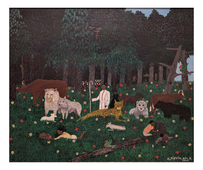 Holy mountain iii hirshhorn by Horace Pippin, Classic African American artwork, 16x12