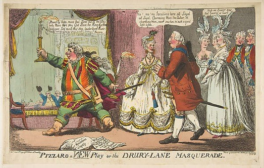 Pizzaro a New Play or the Drury-Lane Masquerade June 11, 1799-, vintage art, A3 (16x12") Poster Print