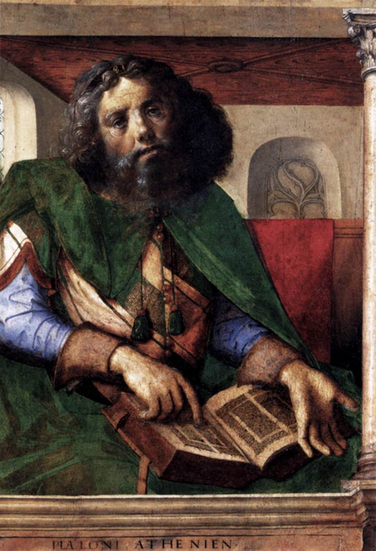 Platon, vintage artwork by Pedro Berruguete, A3 (16x12") Poster Print