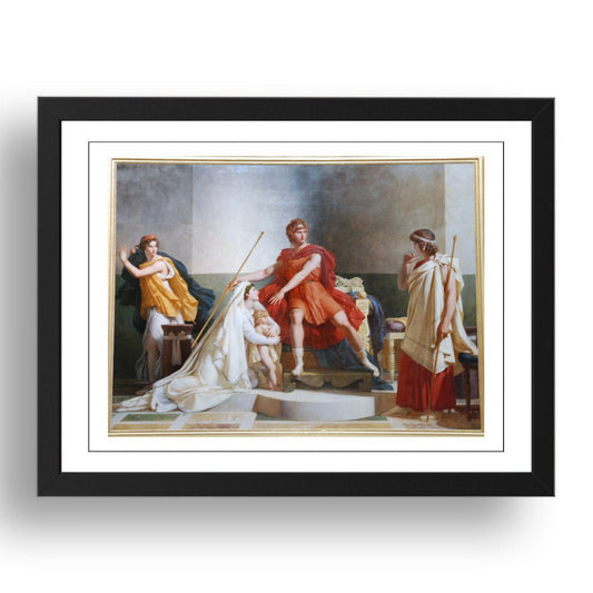 PN Guérin - Andromaque And Pyrrhus [1810], vintage artwork in A3 (17x13") Black Frame