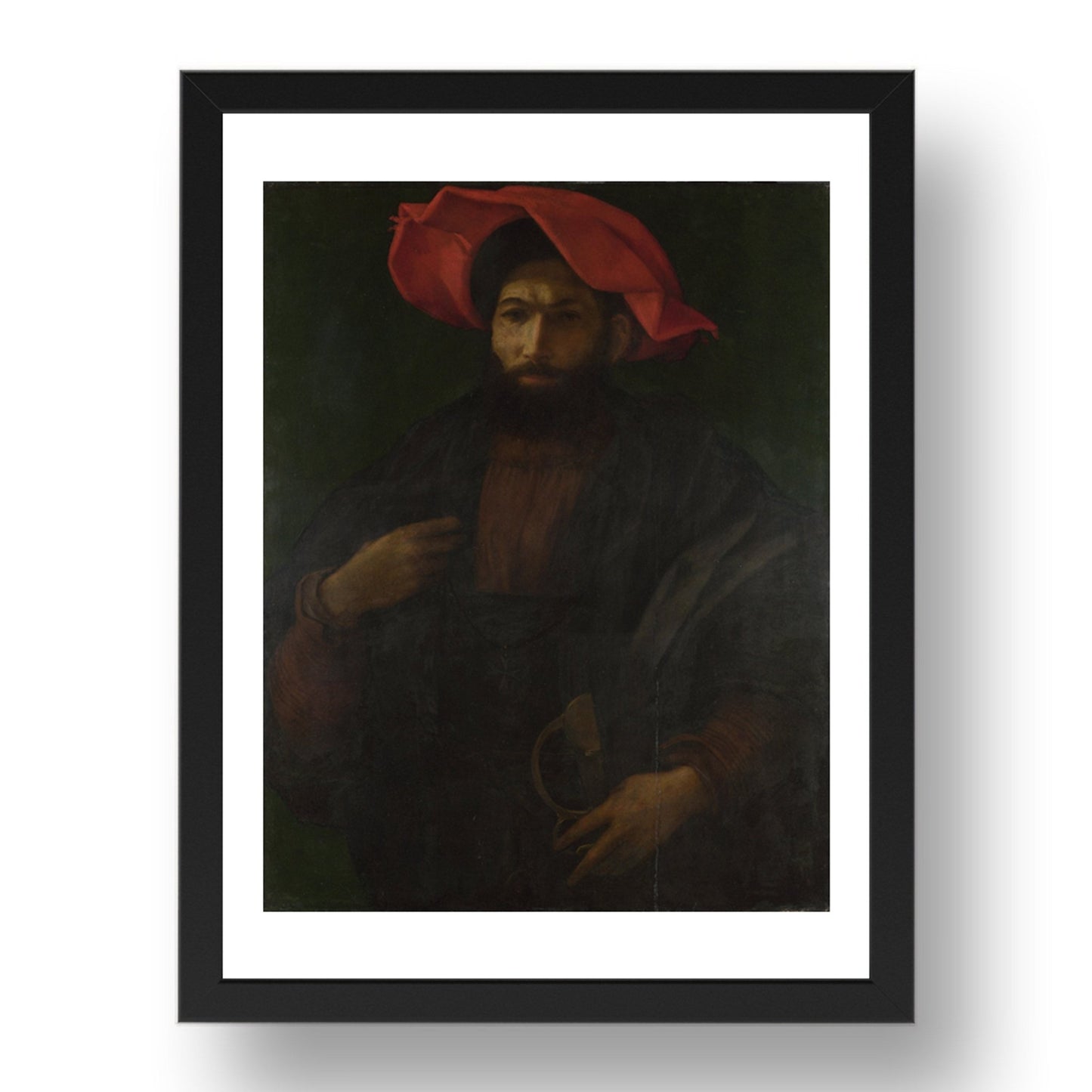 Polidoro da Caravaggio: A Knight of Saint John, Poster in 17x13"(A3) Frame