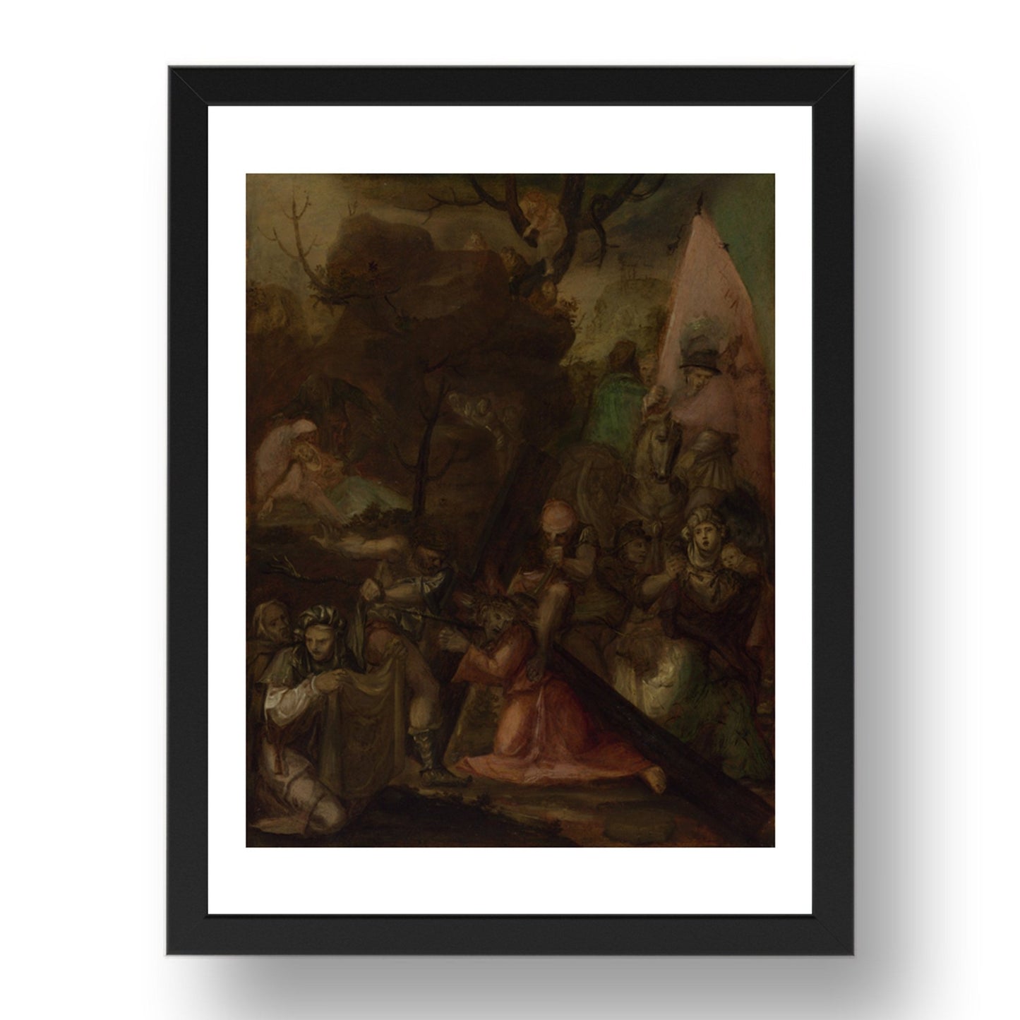 Polidoro da Caravaggio: The Way to Calvary, Poster in 17x13"(A3) Frame