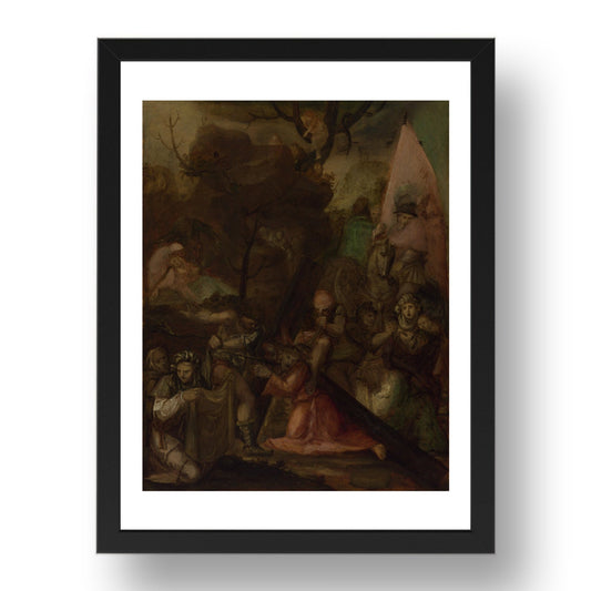 Polidoro da Caravaggio: The Way to Calvary, Poster in 17x13"(A3) Frame