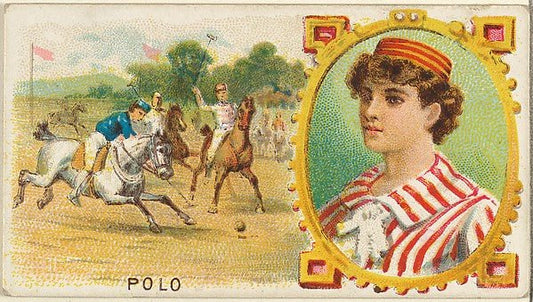 :Polo from the Games and Sports series for Old Judge Cigarettes 1889, vintage artwork, 16x12"(A3) Poster Print