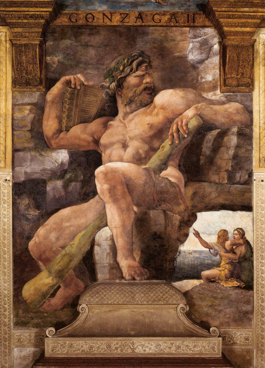 Polyphemus, vintage artwork by Giulio Romano, A3 (16x12") Poster Print