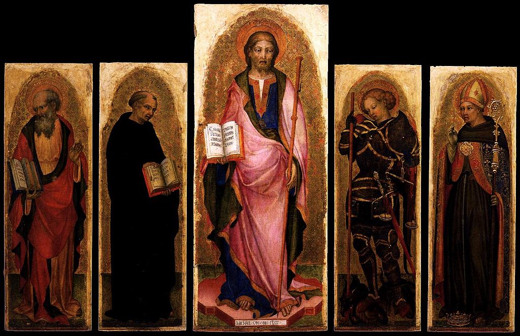 Polyptych of Saint James, vintage artwork by Michele Giambono, A3 (16x12") Poster Print