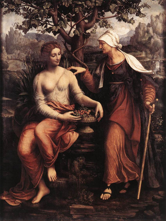 Pomona and Vertumnus, vintage artwork by Francesco Melzi, A3 (16x12") Poster Print