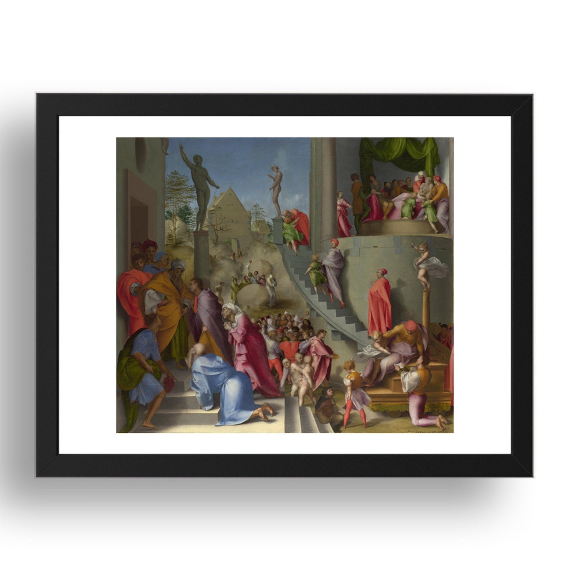 Pontormo: Joseph with Jacob in Egypt, Poster in 17x13"(A3) Frame