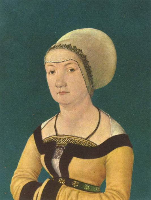 Portrait of 34-year-old Woman, vintage artwork by Hans Holbein the Elder, A3 (16x12") Poster Print