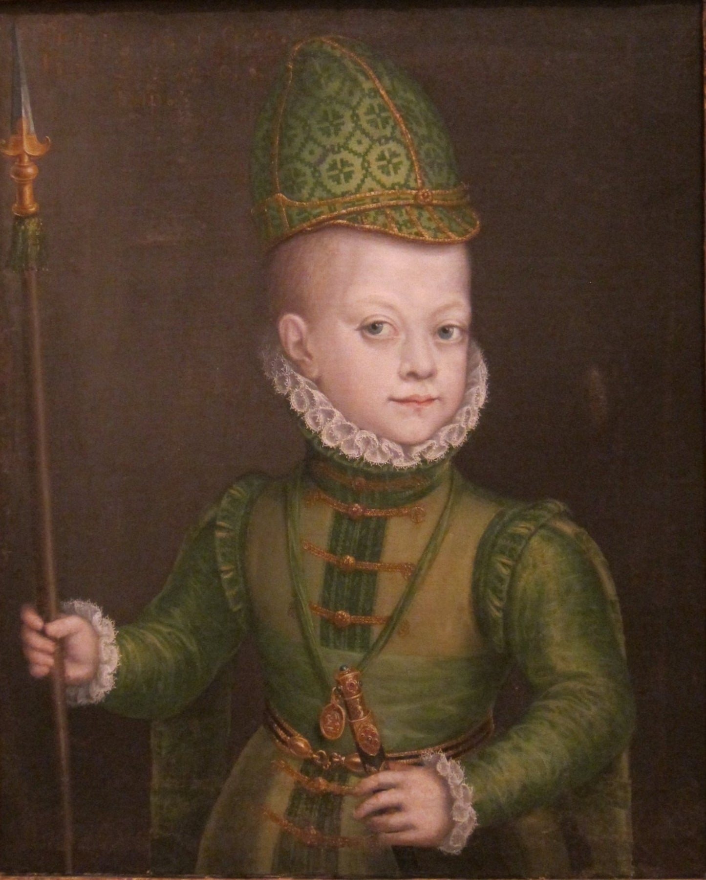Portrait of a Boy at the Spanish Court, vintage artwork by Sofonisba Anguissola, A3 (16x12") Poster Print