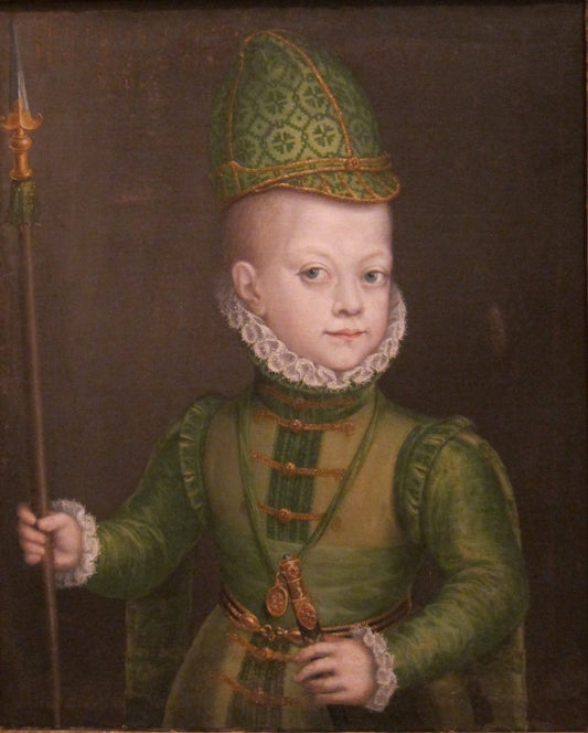 Portrait of a Boy at the Spanish Court, vintage artwork by Sofonisba Anguissola, A3 (16x12") Poster Print