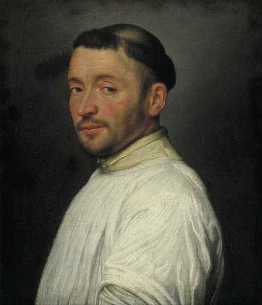Portrait of a Camaldulense Friar, vintage artwork by Giovanni Battista Moroni, A3 (16x12") Poster Print