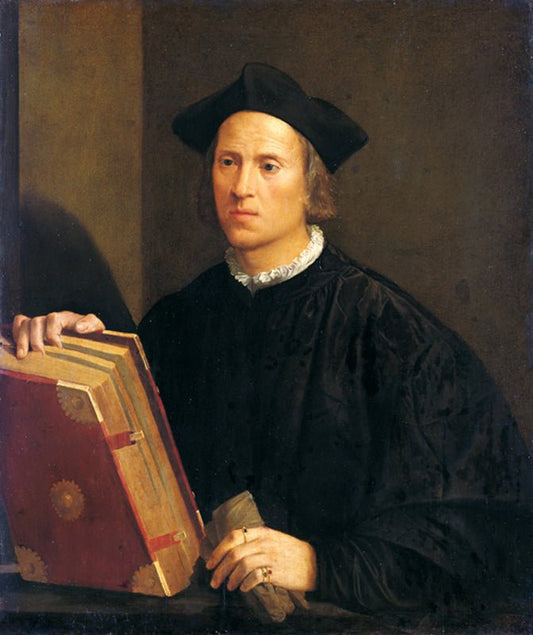 Portrait of a Doctor, vintage artwork by Attributed to Correggio, A3 (16x12") Poster Print