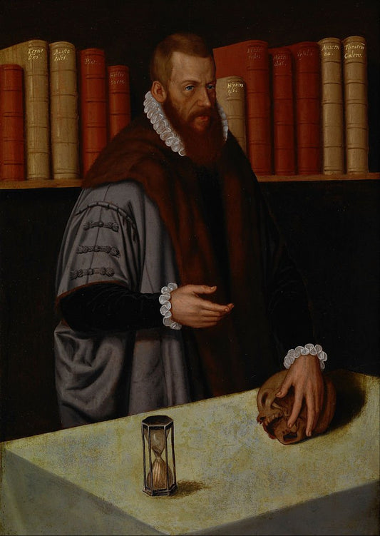 Portrait of a Doctor, vintage artwork by Ludger Tom Ring The Younger, A3 (16x12") Poster Print