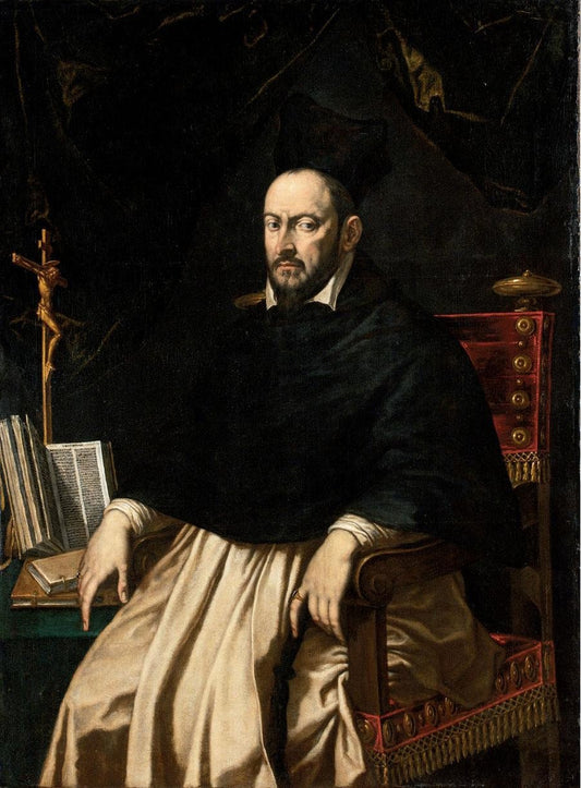 Portrait of a Dominican, vintage artwork by Leandro Bassano, 12x8" (A4) Poster