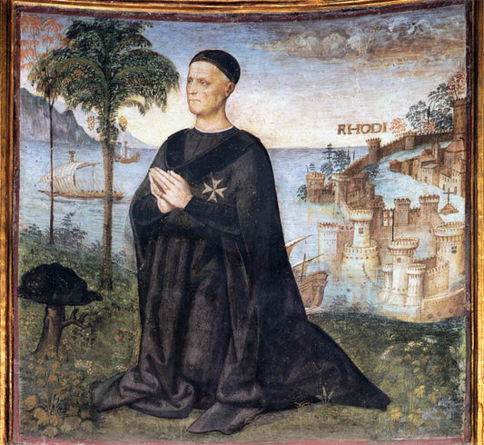 Portrait of a Donor, vintage artwork by Pinturicchio, A3 (16x12") Poster Print