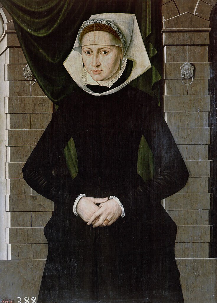 Portrait of a Dutch Lady, vintage artwork by Adriaen van Cronenburg, A3 (16x12") Poster Print
