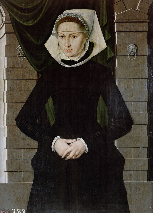 Portrait of a Dutch Lady, vintage artwork by Adriaen van Cronenburg, A3 (16x12") Poster Print