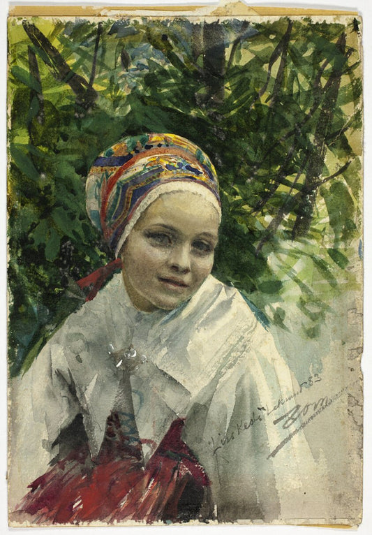 Portrait of a Girl by  Anders Zorn, 23x16"( A2 size) Poster Print