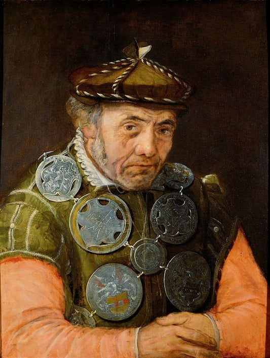 Portrait of a Guild Member, vintage artwork by Frans Floris, A3 (16x12") Poster Print