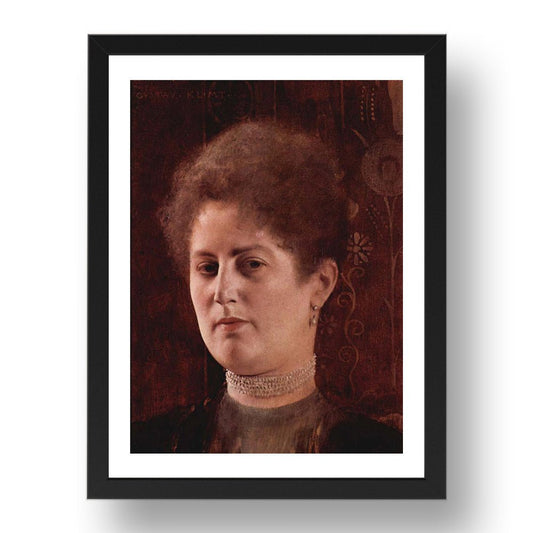 Portrait of a lady 1894 by Gustav Klimt, 17x13" Frame