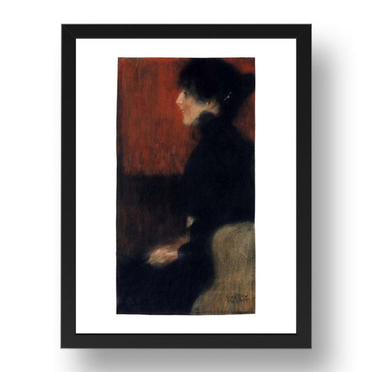 Portrait of a Lady 1897 by Gustav Klimt, 17x13" Frame
