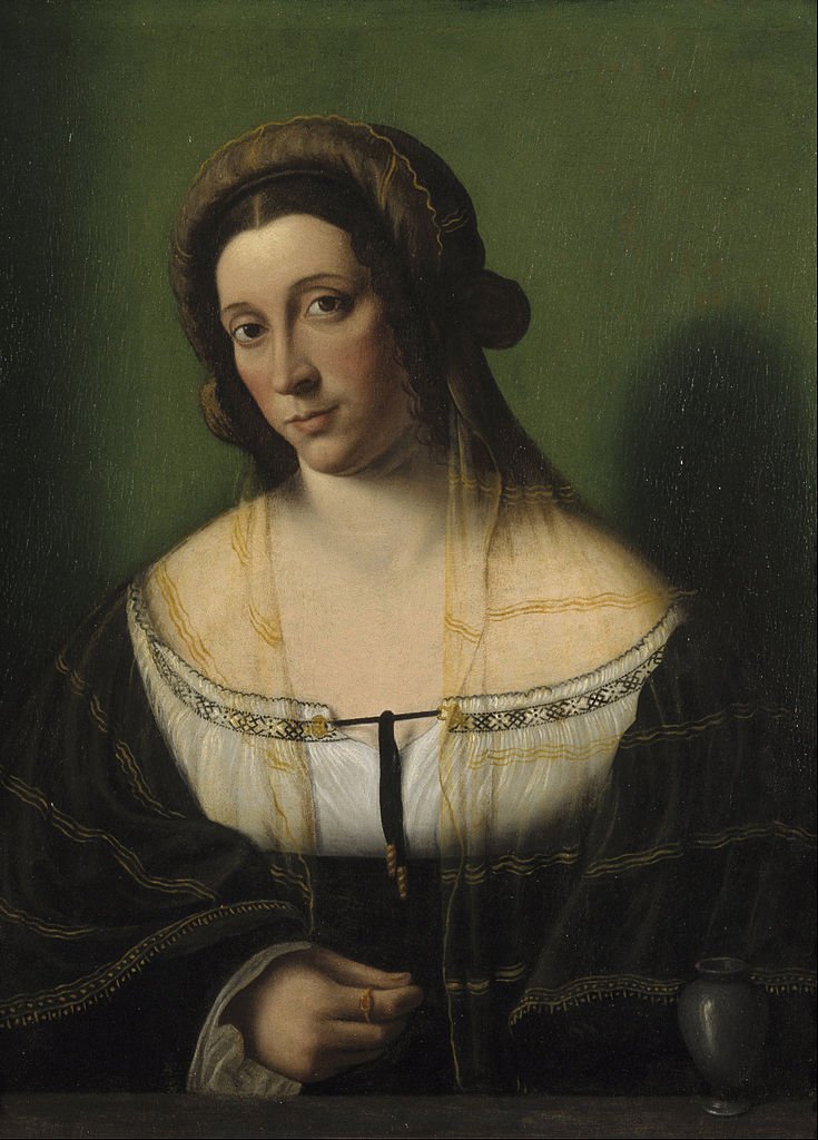 Portrait of a Lady as Mary Magdalen, vintage artwork by Bartolomeo Veneto, A3 (16x12") Poster Print