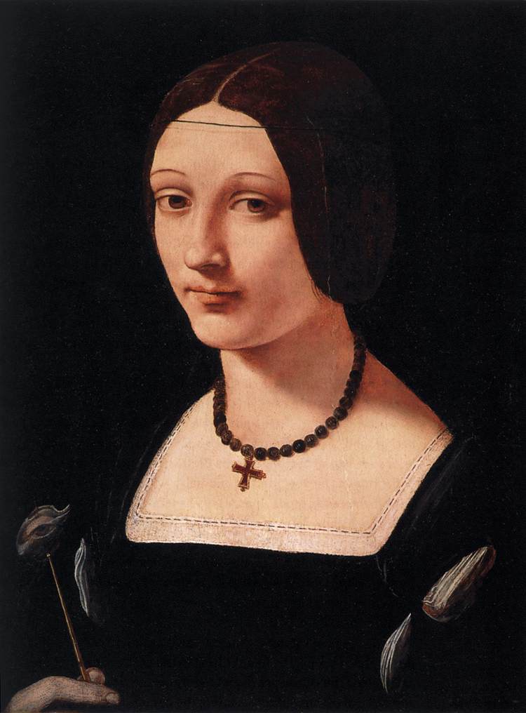 Portrait of a Lady as Saint Lucy, vintage artwork by Giovanni Antonio Boltraffio, A3 (16x12") Poster Print