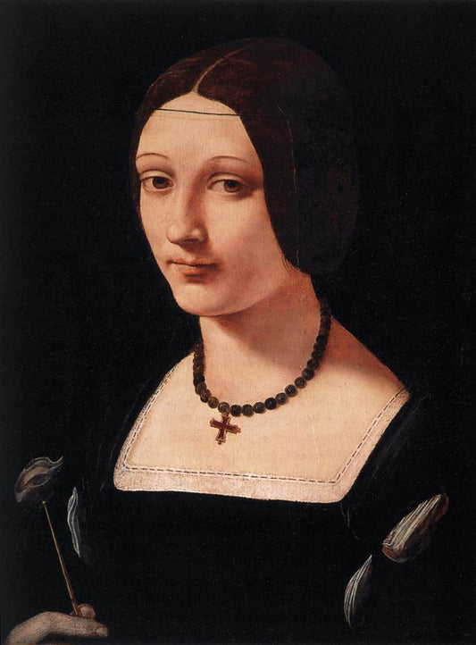 Portrait of a Lady as Saint Lucy, vintage artwork by Giovanni Antonio Boltraffio, A3 (16x12") Poster Print