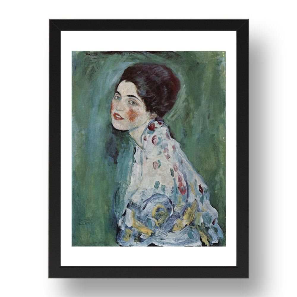 Portrait of a Lady circa 1916 1917 by Gustav Klimt, 17x13" Frame