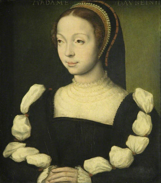 Portrait of a Lady, said to be Anne Stuart, Marechal d’Aubigny, vintage artwork by Claude Corneille de Lyon, A3 (16x12") Poster Print