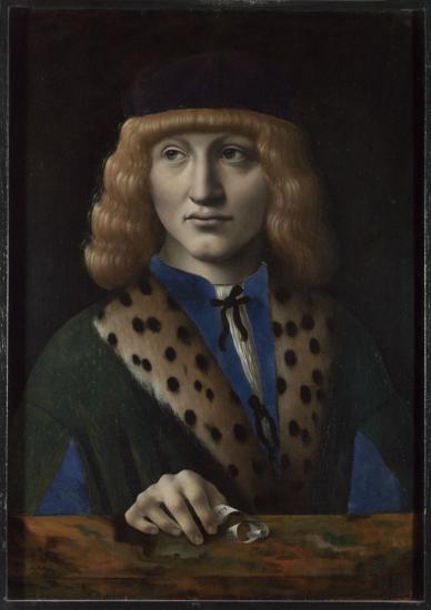 Portrait of a Man Aged 20 ('The Archinto Portrait'), vintage artwork by Marco d' Oggiono, A3 (16x12") Poster Print