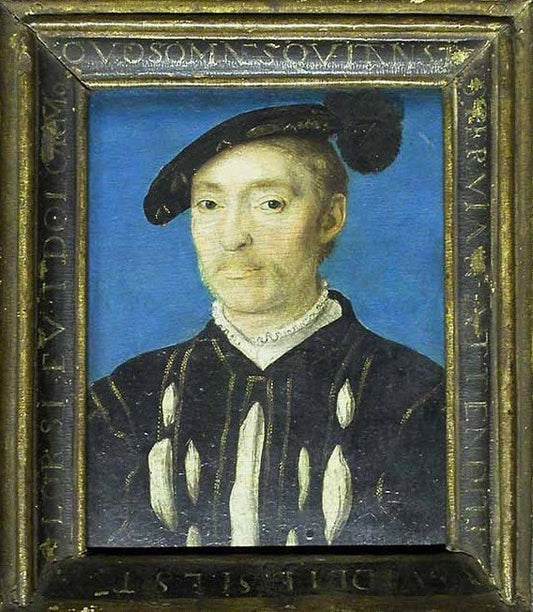 Portrait of a Man, formerly thought to be François de Voisins, chevalier d’Ambre, vintage artwork by Claude Corneille de Lyon, A3 (16x12") Poster Print
