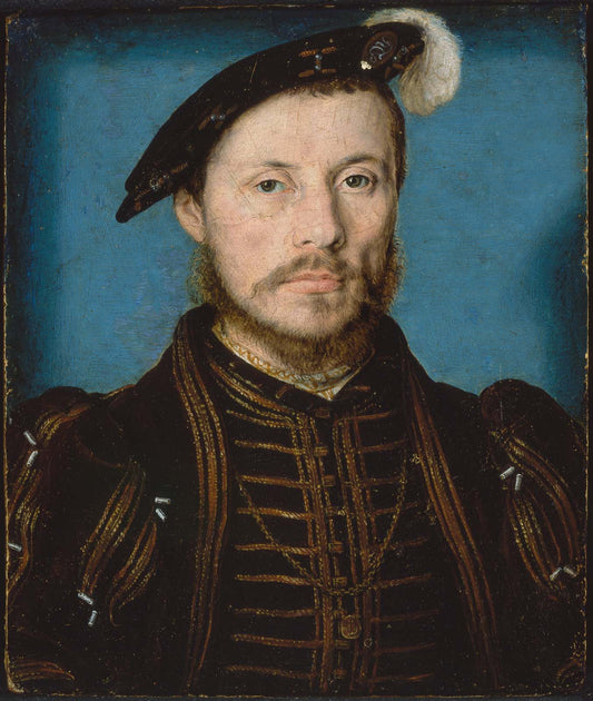 Portrait of a Man, Identified as Anne de Montmorency, vintage artwork by Claude Corneille de Lyon, A3 (16x12") Poster Print