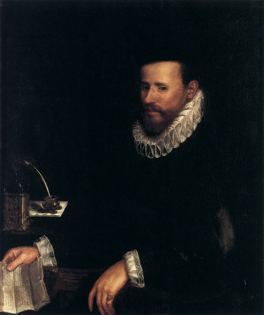 Portrait of a Notary Public, vintage artwork by Lavinia Fontana, A3 (16x12") Poster Print