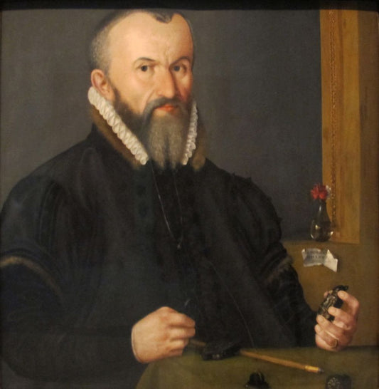 Portrait of a Nuremberg Goldsmith, vintage artwork by Hans Hoffmann, A3 (16x12") Poster Print
