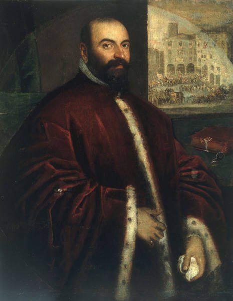 Portrait of a Podestà, vintage artwork by Lodewijk Toeput, A3 (16x12") Poster Print