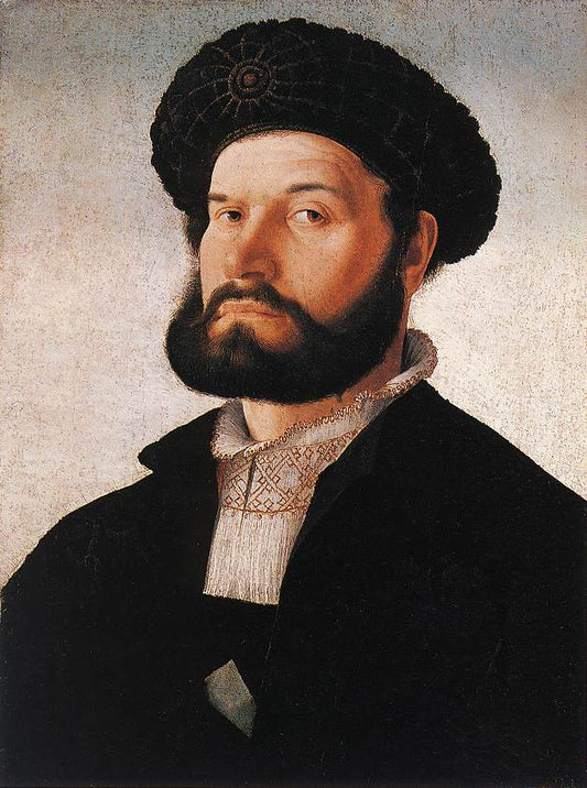 Portrait of a Venetian Man, vintage artwork by Jan van Scorel, A3 (16x12") Poster Print