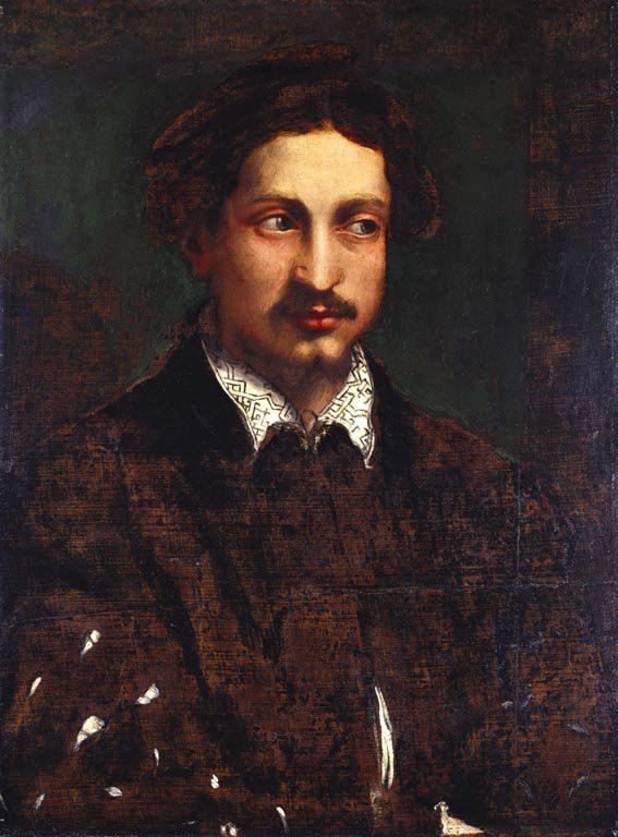 Portrait of a Young Man with a Cleft Chin, vintage artwork by Niccolò dell' Abbate, A3 (16x12") Poster Print