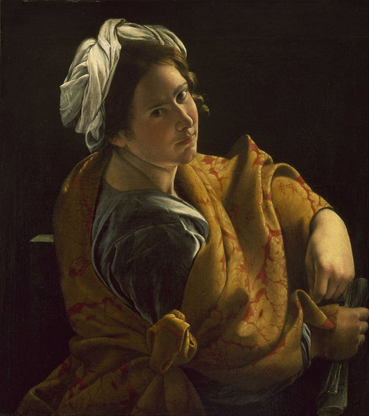 Portrait of a Young Woman as a Siby l, vintage artwork by Orazio Gentileschi, A3 (16x12") Poster Print