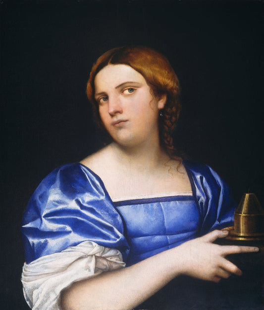 Portrait of a Young Woman as a Wise Virgin, vintage artwork by Sebastiano del Piombo, A3 (16x12") Poster Print