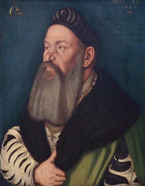 Portrait of Adelberg III. of Bärenfels, vintage artwork by Hans Baldung, A3 (16x12") Poster Print