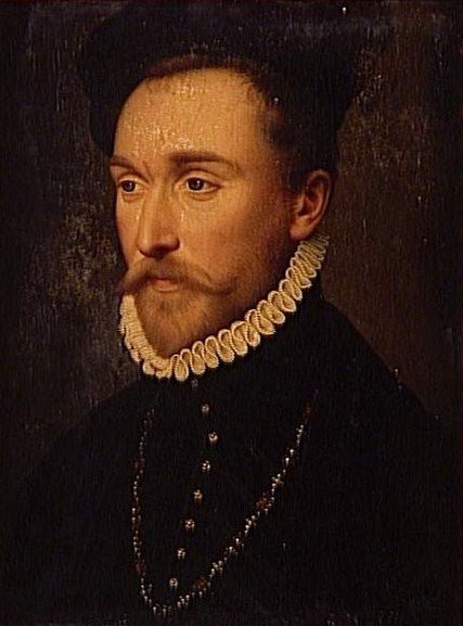 Portrait of Albert de Condi, Marshal of France, vintage artwork by Jean de Court, A3 (16x12") Poster Print