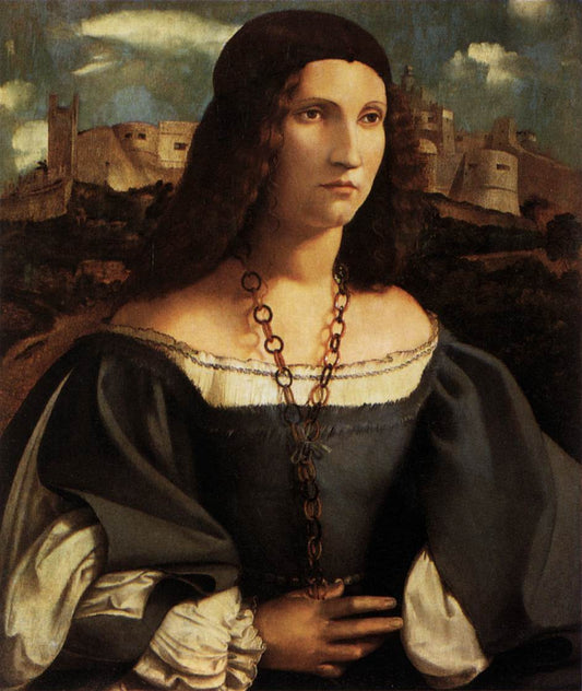Portrait of Alda Gambara, vintage artwork by Altobello Melone, A3 (16x12") Poster Print