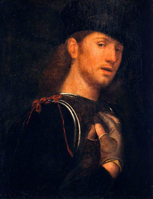 Portrait of an Archer, vintage artwork by Attributed to Giorgione, A3 (16x12") Poster Print