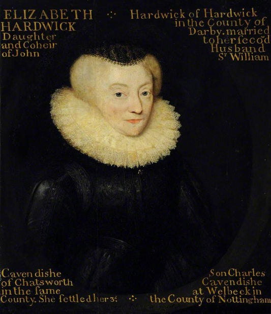 Portrait of an Unidentified Widow known as Elizabeth Hardwick), vintage artwork by Cornelis Janssen van Ceulen the Elder, 12x8" (A4) Poster