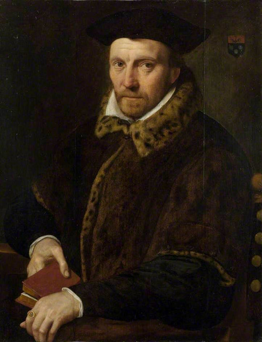 Portrait of Andreas Boulengier (?), vintage artwork by Dutch School 16th Century - Unknown, A3 (16x12") Poster Print